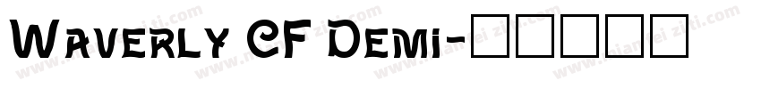 Waverly CF Demi字体转换